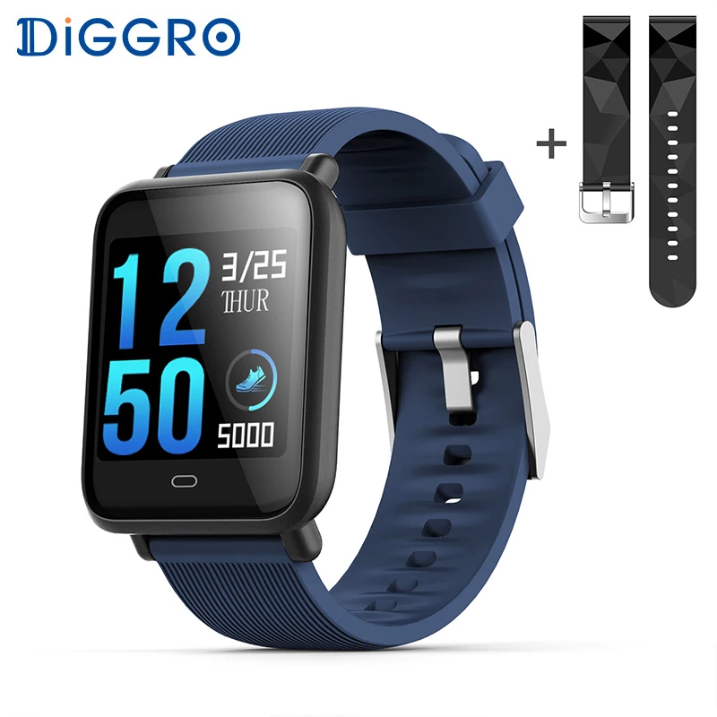 Умные часы Diggro Q9 с монитором артериального давления и пульса IP67