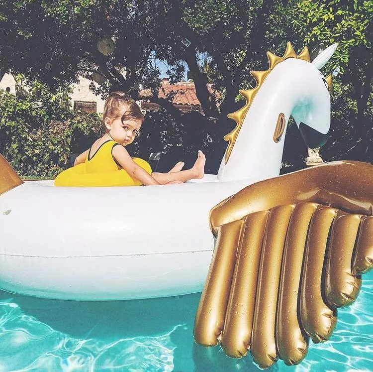 Бассейн поплавок 2 5 м гигантский надувной красочный Пегас плавающий Единорог