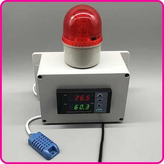 

Digital display temperature and humidity meter warehouse, super high temperature humidity alarm, farm temperature humidity promp