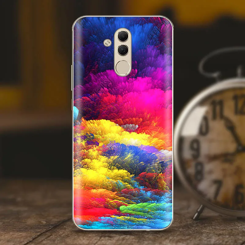 For Huawei mate 20 lite Case Fashion soft TPU print painted mobile phone case Fundas Coque |