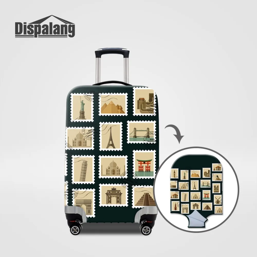 Стильный защитный чехол Dispalang с принтом штампов эластичный для дорожного костюма