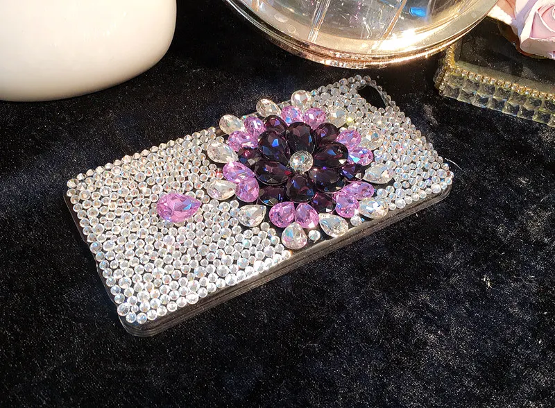 For Samsung Galaxy S5 S6 S7 Edge S8 S9 S10E S10 Plus S20 Ultra Note 5 8 9 10 Lite Full Diamond Cover Phone Big Rhinestone Case |
