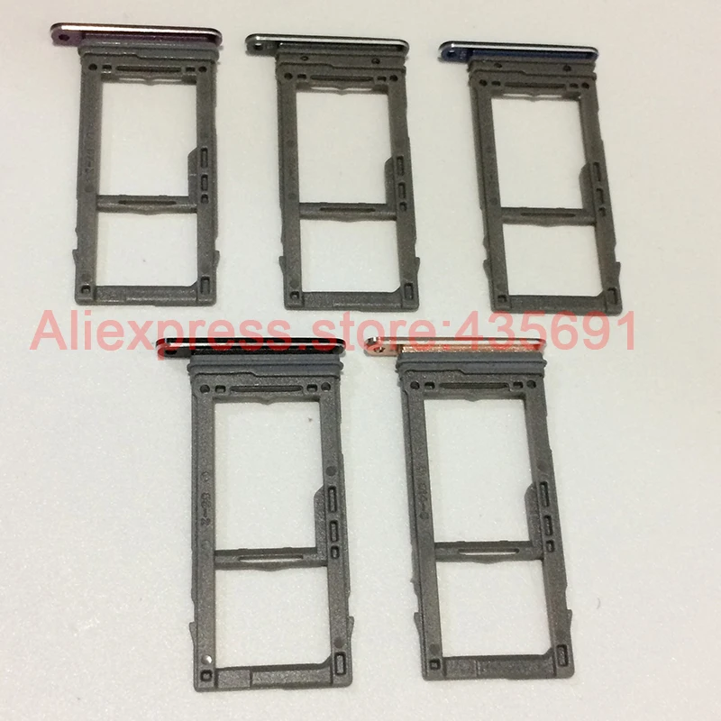 10 шт./лот для samsung Galaxy S9 S9 плюс одной Sim слот для карт памяти и Micro SD Держатель для карт разъем Запчасти для авто