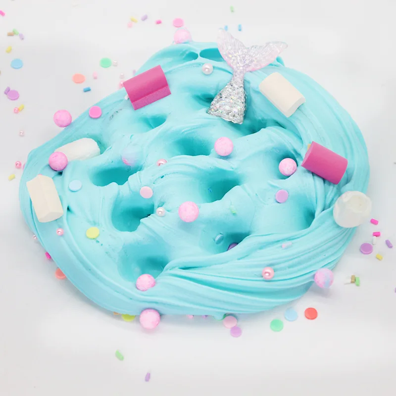 Новые Русалка Ocean тайна масло слизи, не липкий Floam слизь стресса игрушка Ароматизированная DIY Шпатлёвки осадка Игрушки для девочек