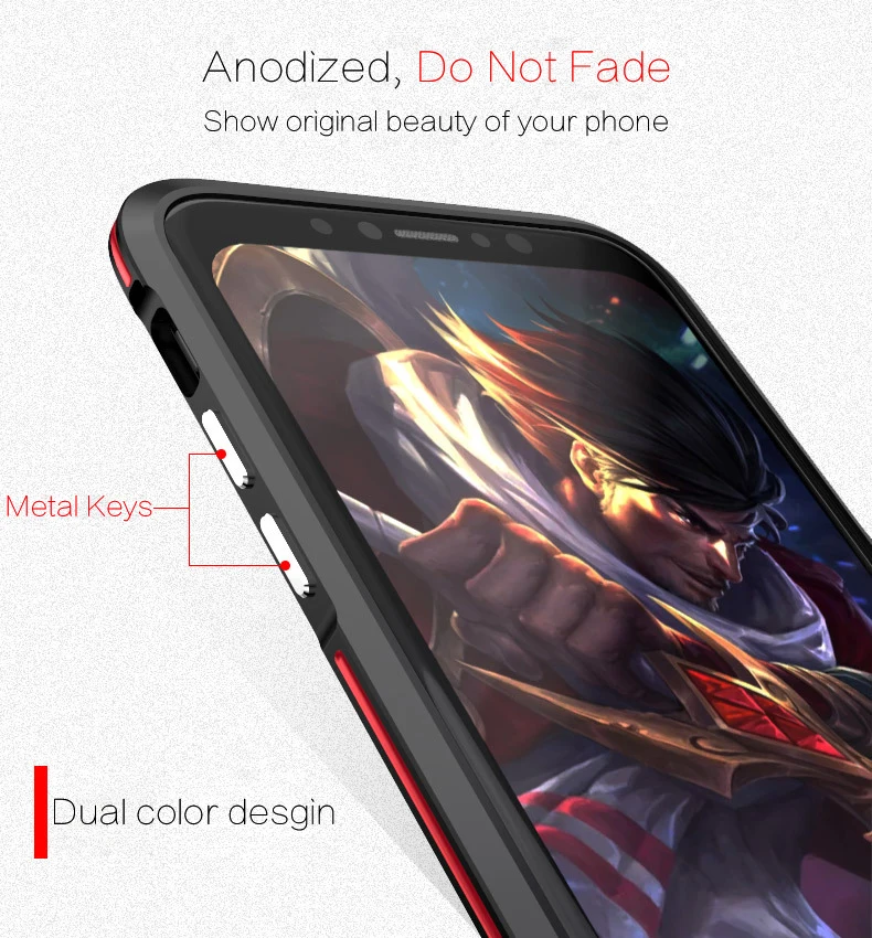 Металлический бампер чехол для телефона iphone X XR XS Max авиационный алюминиевый