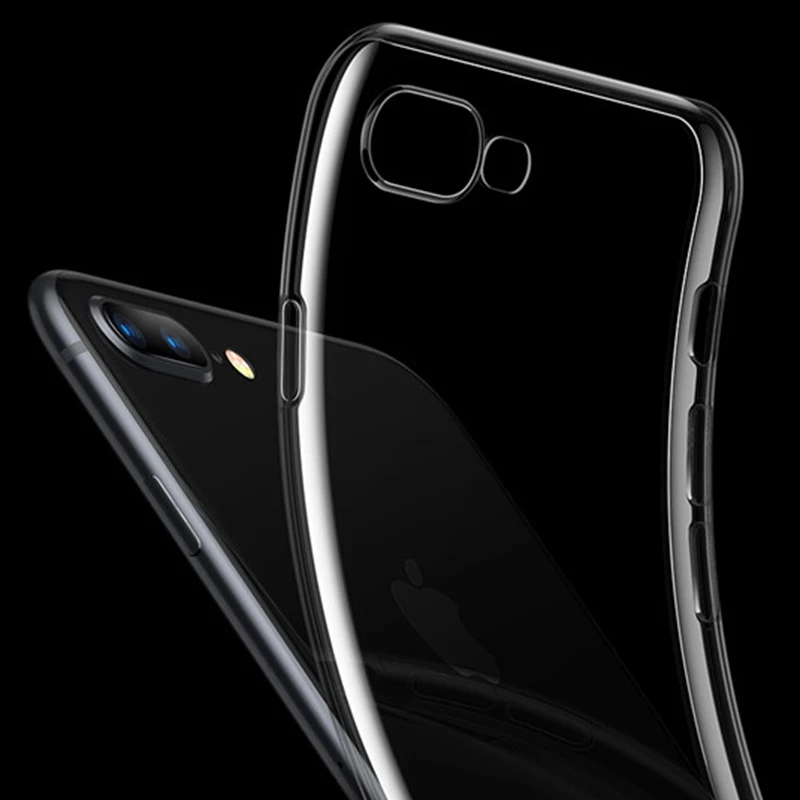 Мягкий прозрачный чехол из ТПУ для iPhone 11 Pro X 5S SE 2 6s Plus силиконовый с полным
