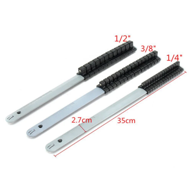 3 шт. в упаковке, держатель 1/4 ''3/8'' 1/2 '', лоток для хранения для гаража, аксессуары для мастерских, гнездо, лоток, рейка, держатель, полка, Органайзер