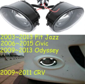 2006to2015 Civic Один комплект автомобиля бампер свет для Honda Odyssey дневной свет HRV автомобильные аксессуары 2009~ 2014y светодиодный DRL фары для Odyssey противотуманные фары - Цвет: 2006to2015 Civic