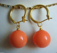 Прекрасные красивые розовые серьги с жемчугом из ракушек Южной моря ААА