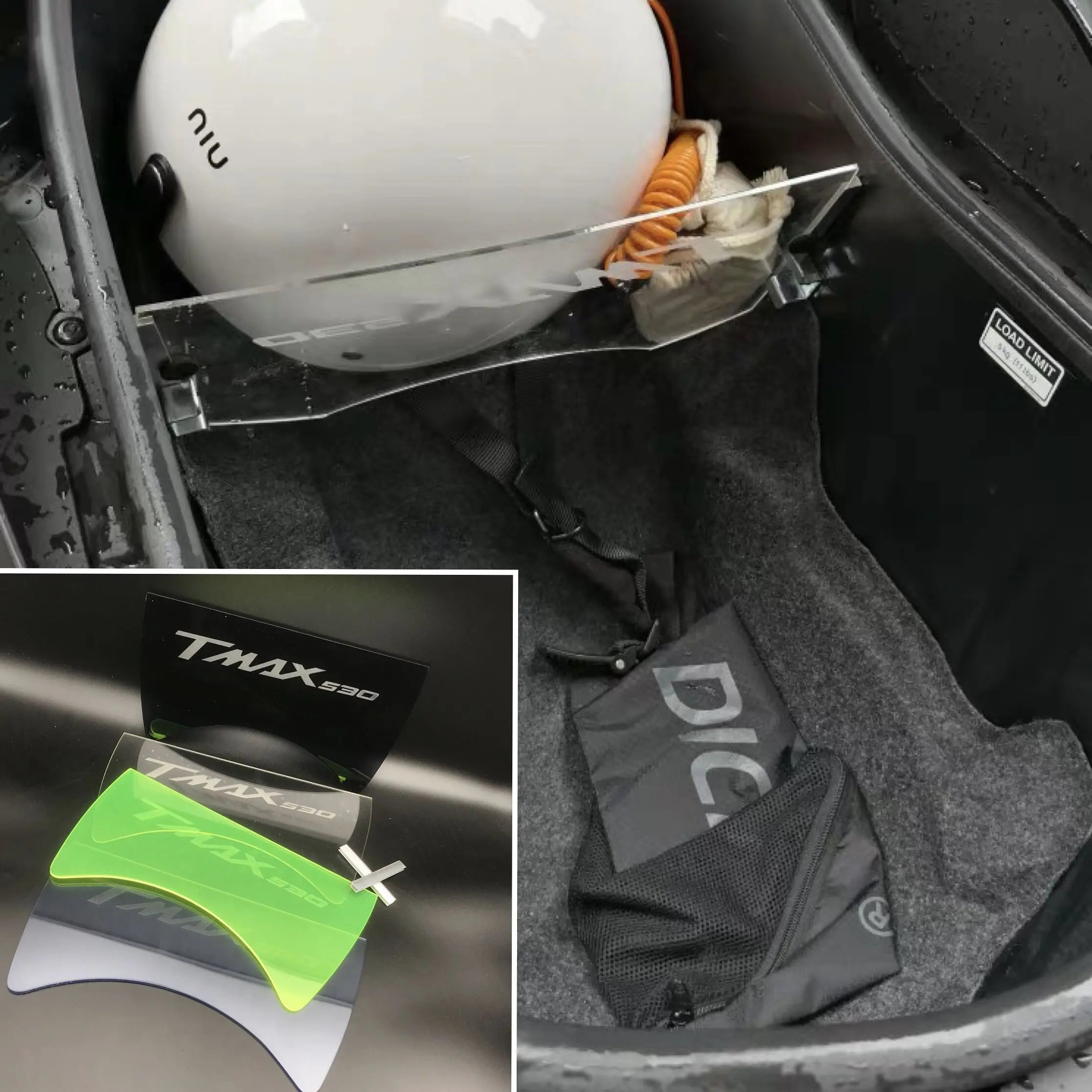 Motcycle аксессуары оргстекло отсек для багажа разделительный Изоляционная