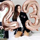 16 ''32'' количество фольги шары розовое золото серебро игрушка воздушный шар детский душ свадьба день рождения украшения Детские шары Globos