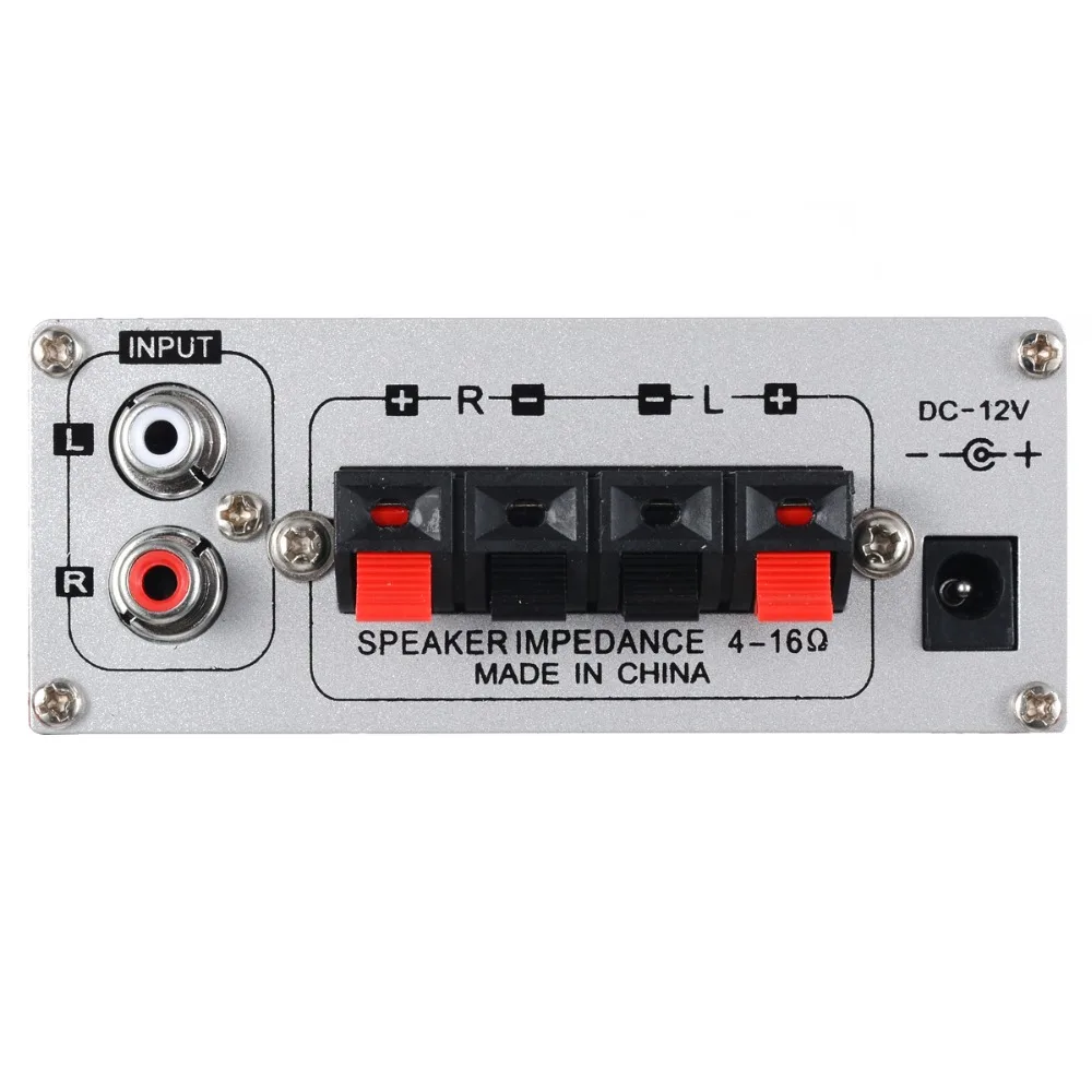12V 2 канала Hi Fi стерео аудио усилитель мини цифровой HiFi Домашнее Мощность для