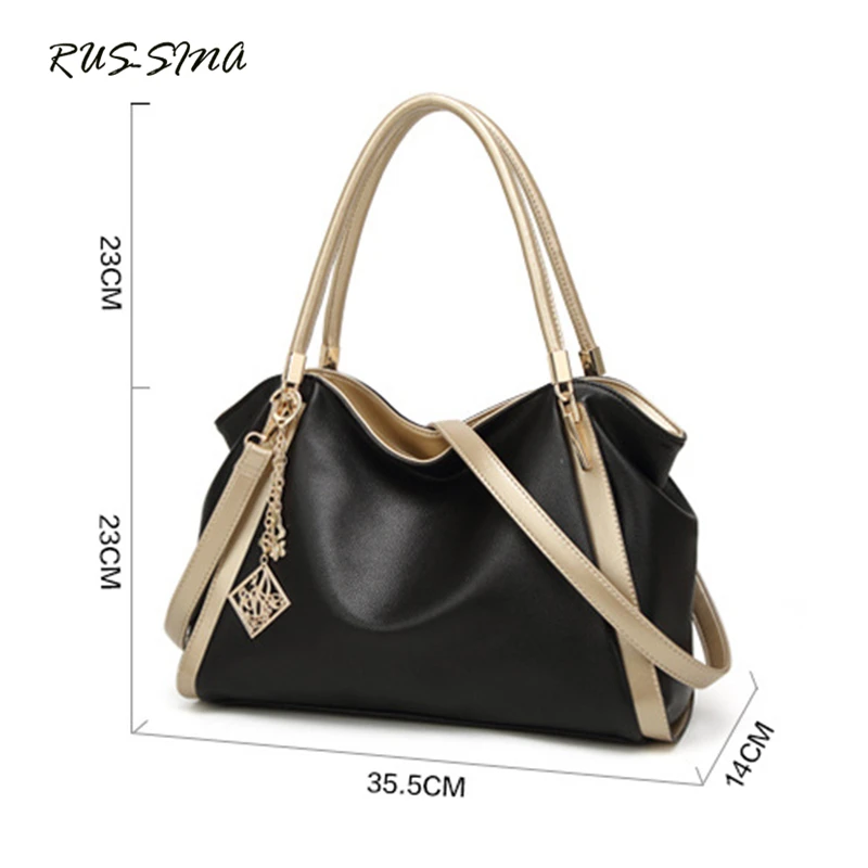 Новинка Весна 2018 модная женская сумка RUSSMA из искусственной кожи на молнии