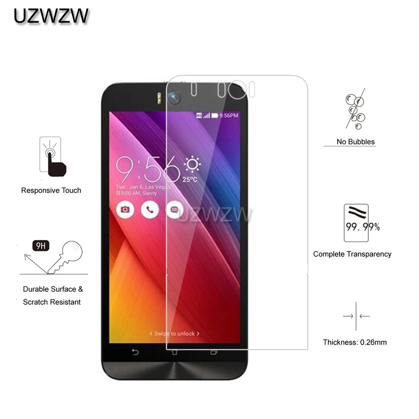 2 шт для Asus Zenfone Selfie ZD551KL Премиум Закаленное стекло протектор экрана для Asus Zenfone Selfie ZD551KL защитное стекло