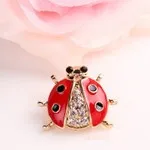 Новинка 2019 модная Изысканная темпераментная роскошная брошь с божьей коровкой в