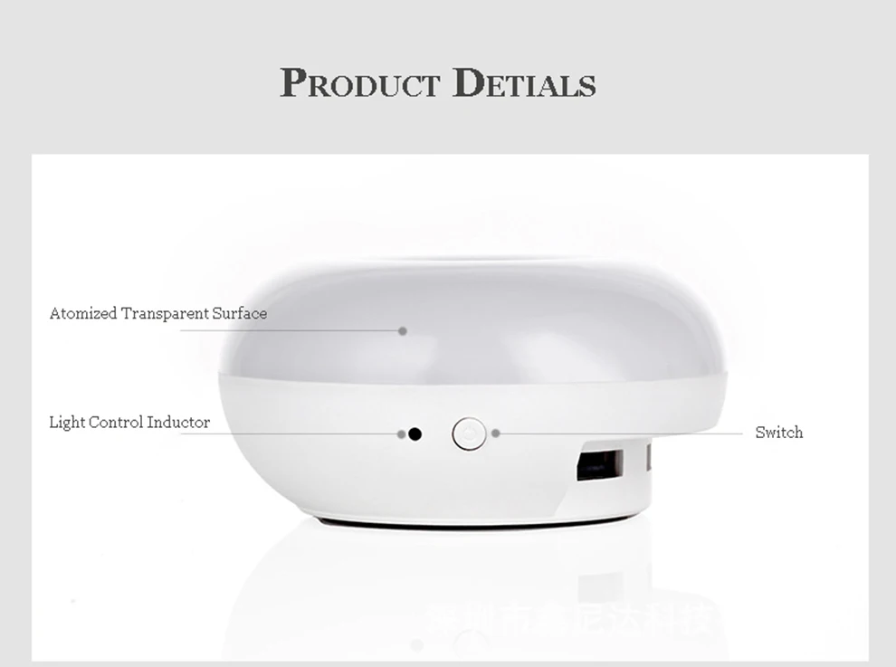 Seenda USDual USB зарядное устройство USB концентратор с светодиодный управлением светом Ночник настольный настенный usb-адаптер для iPhone XS samsung xiaomi