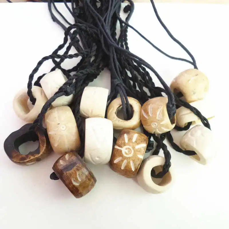 Ожерелье TNL282 для мужчин с кулоном из тибетского дерева 5 шт./партия|pendant necklace|necklace