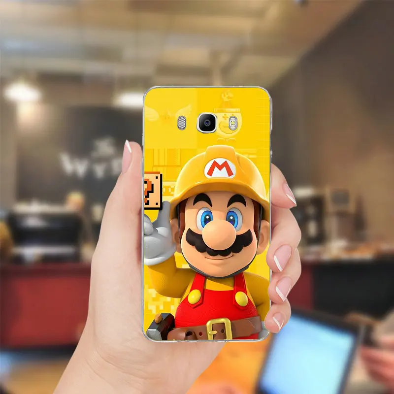 Soft Silicone TPU Mobile Phone Cases for Samsung Galaxy A3 A5 A7 J1 J2 J3 J5 J7 2016 2017 Coque Shell Hot Super Marios Strikes | Мобильные