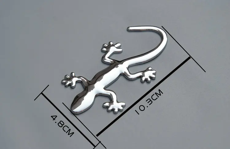 2 шт. значок с рисунком Gecko черный/серебристый/золотой/красный/зеленый/фиолетовый