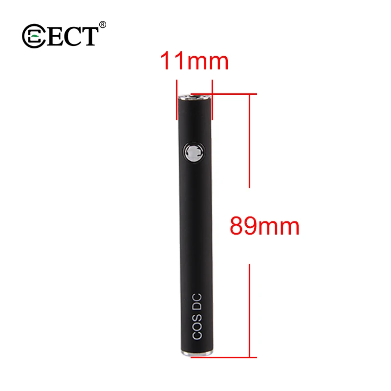 Аутентичные ECT Cos DC батарея 380 мАч разогрева Vape ручка 3 В 4 0 в для толстого масла |
