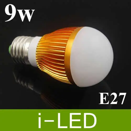 100pes/lot Dimmable Bubble Ball Bulb 9W E14 E27 B22 GU10 Globe light LED Light Bulbs lamp warm / pure white |