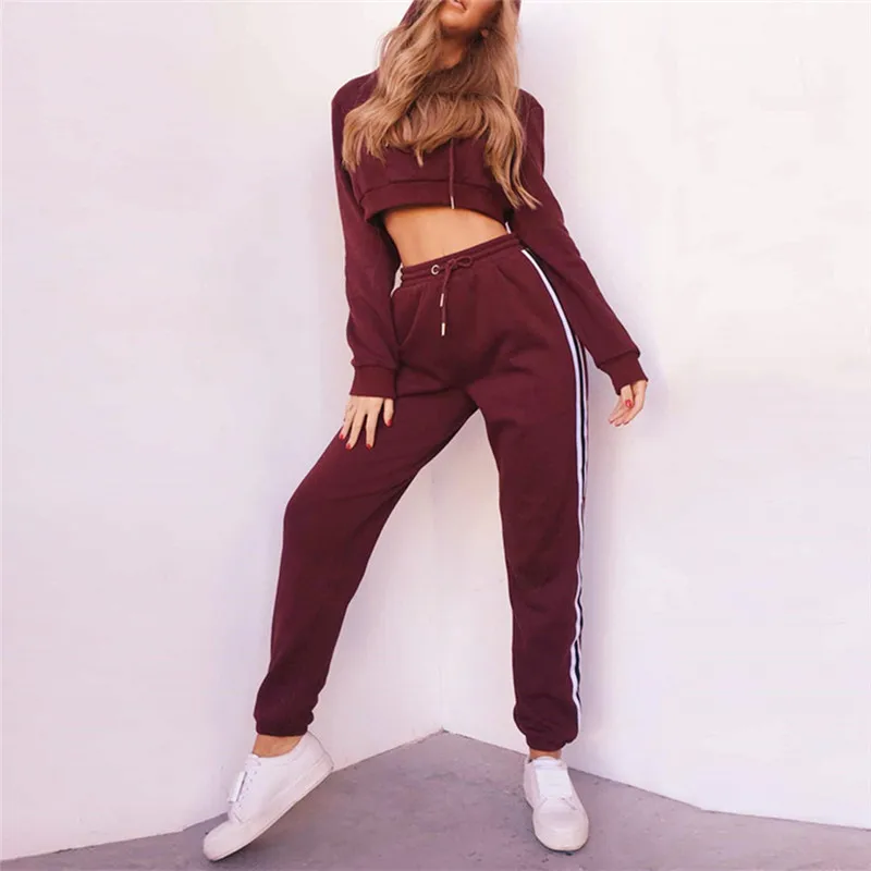 2018 осенне-зимний спортивный костюм для бега женские спортивные костюмы