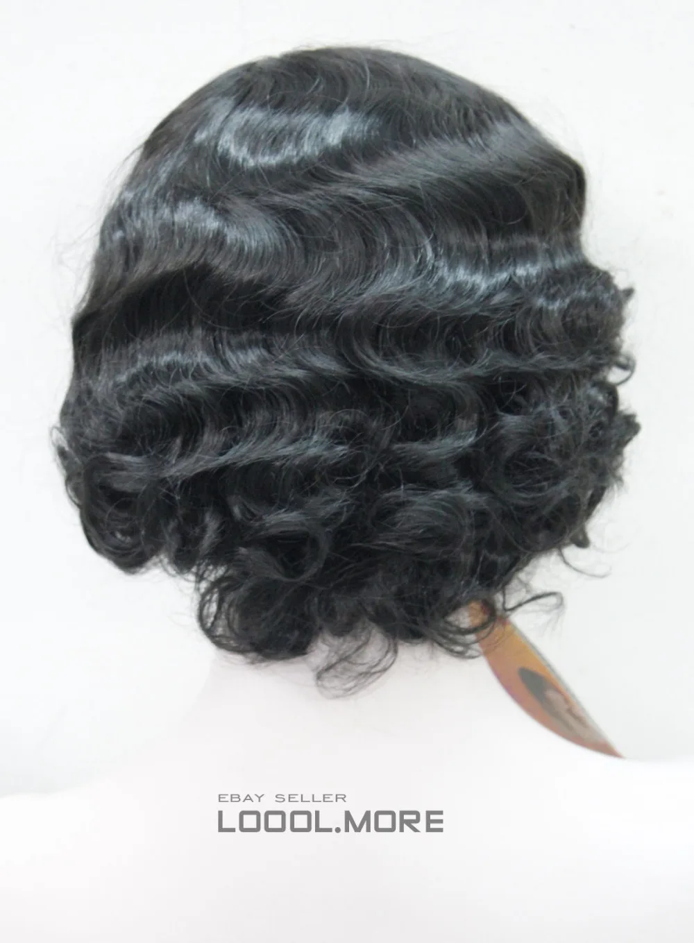 LL RH2638 free Darkest Brown Short Wavy Women ladies full wig (A0317) |