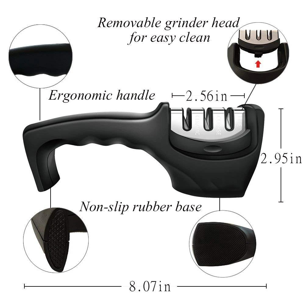 WDS профессиональная точилка для ножей керамический нож из нержавеющей стали