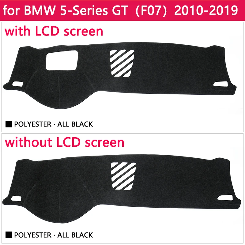Для BMW 5 серии GT F07 2010 ~ 2019 Противоскользящий анти УФ коврик на приборную панель