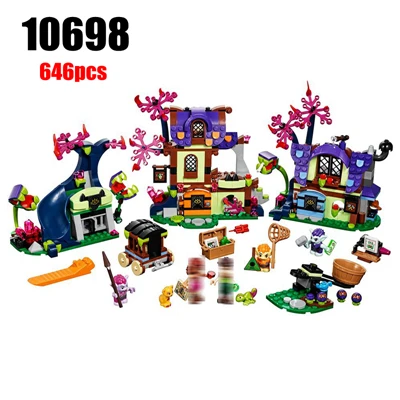 10698 Bela Elves 10549 Dragon Sanctuary строительные блоки DIY Развивающие игрушки совместимы с 41178 друзьями - Цвет: 10698