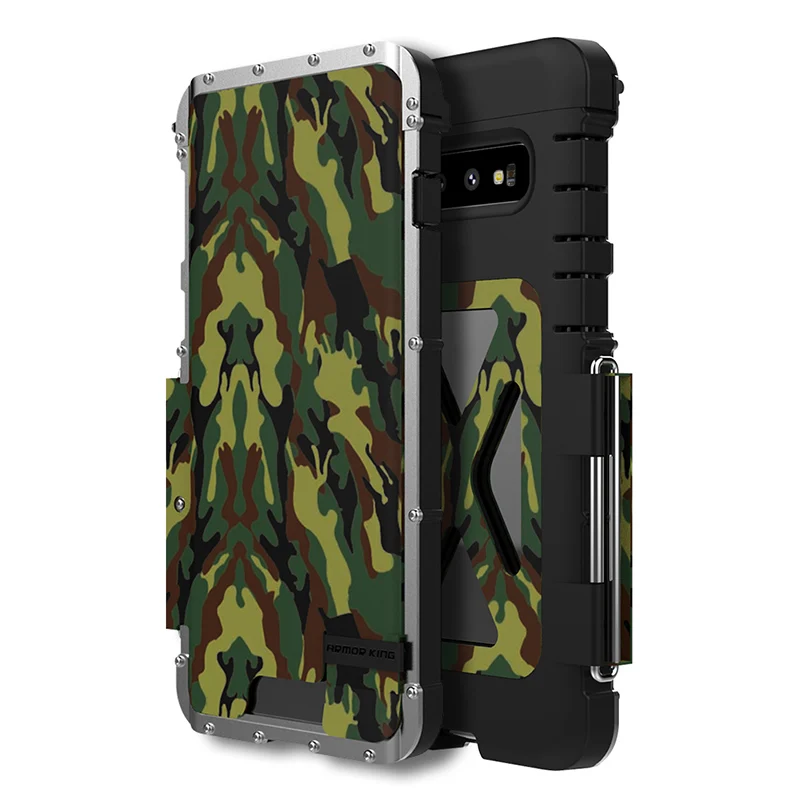 Camo R-JUST чехол для samsung S10, Роскошный Жесткий гибридный защитный флип-чехол для телефона S10 Plus - Цвет: Camo