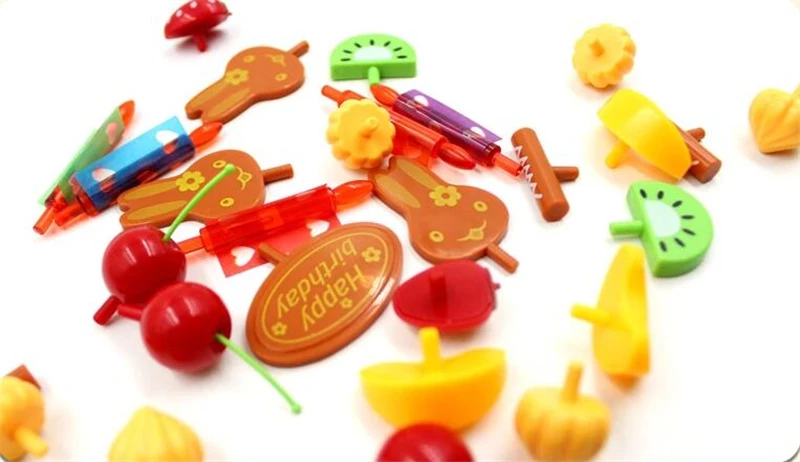 54 шт DIY резки торт ко дню рождения кухня еда игрушка дети ребенок классическая