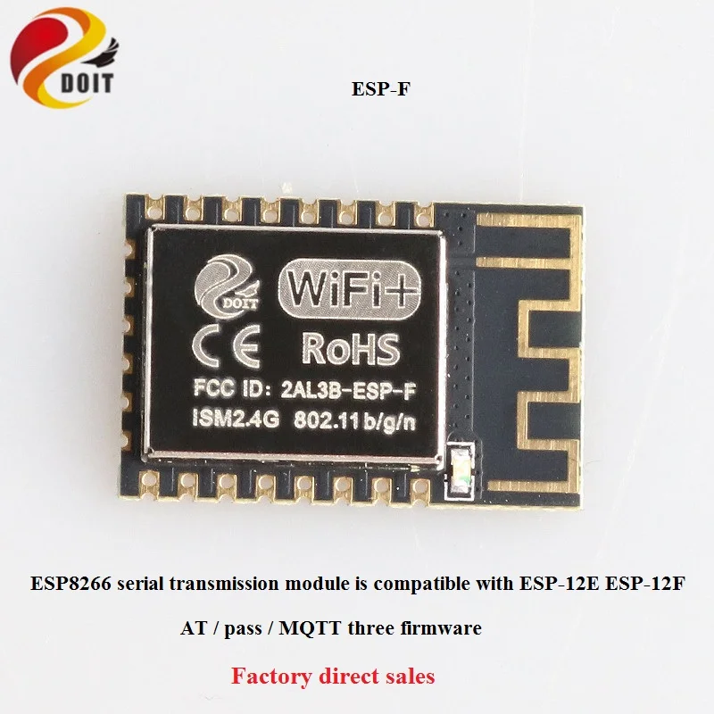 ESP-F Сделайэто модуль Wi-Fi ESP8266 ESP8285 ESP-12E ESP-12F ESP-F ESP-M1 ESP-M2 DT-06 ESP-01s ESP-07 Wroom-02 ESP32 2,4G XH-NF-01 RC игрушки - Цвет: ESP-F