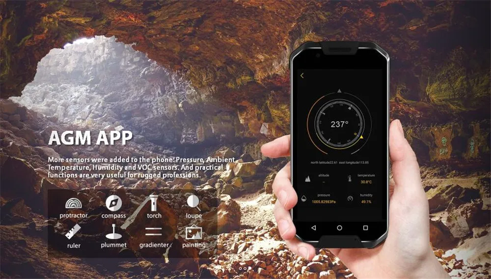 Смартфон AGM X2 EU/SE, 4G, Android 7,0, 6 ГБ, 64 ГБ, IP68, водонепроницаемый, 5,5 дюймов, четыре ядра, 6000 мАч, Поддержка NFC, gps, OTG, сотовые телефоны