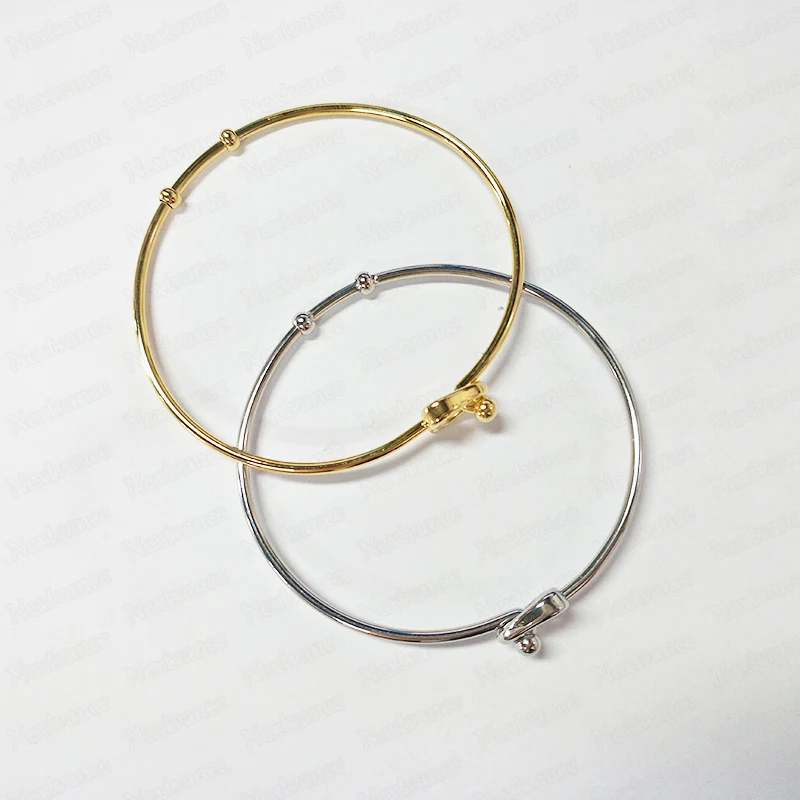 Nextvance Simple Heart Big Circle Bangle Gold/Silver Stainless Steel Bracelets Bangles For Women Gift Party Jewelry