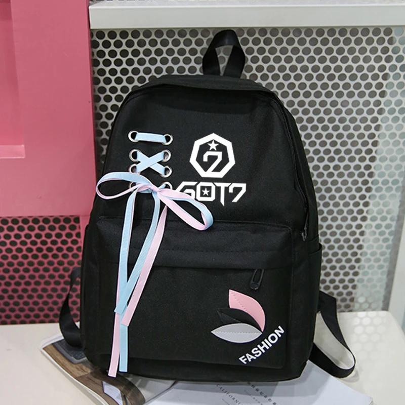 got1 Новинка, Exo Got7, детский брезентовый Рюкзак, женский, Harajuku, модный, Monsta X Twice Nct, Холщовая Сумка, рюкзаки, рюкзаки, Sac A Dos Femme - Цвет: got1