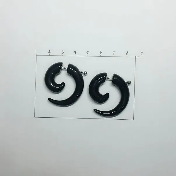 Лидер продаж модные ювелирные изделия крутые мужские серьги-гвоздики черные