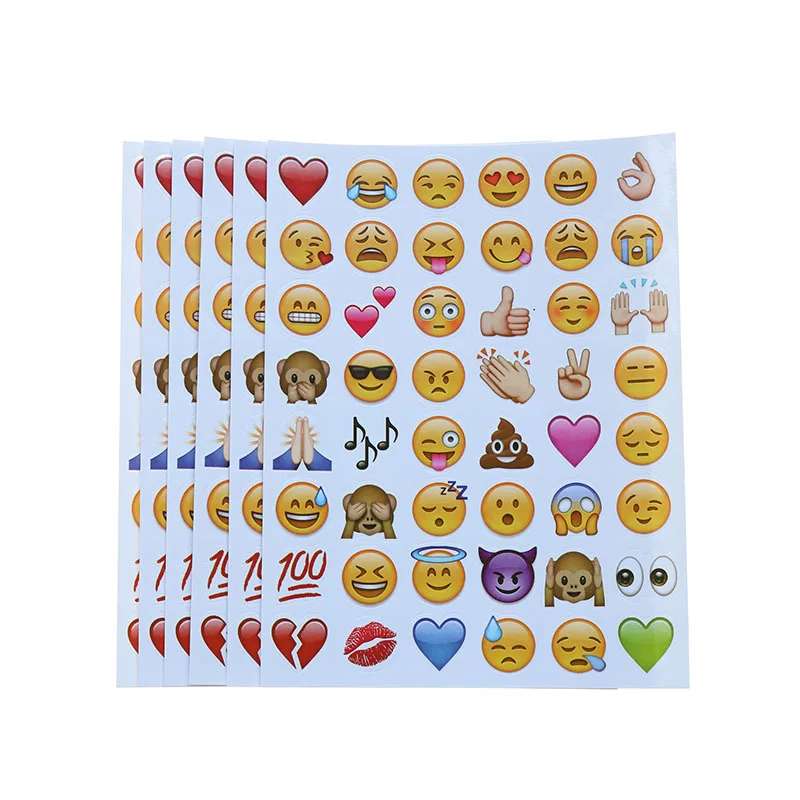 6pcs (6*48 Sticker) Anime Sticker Cartoon Expression Classic Decoration Children Toys | Игрушки и хобби