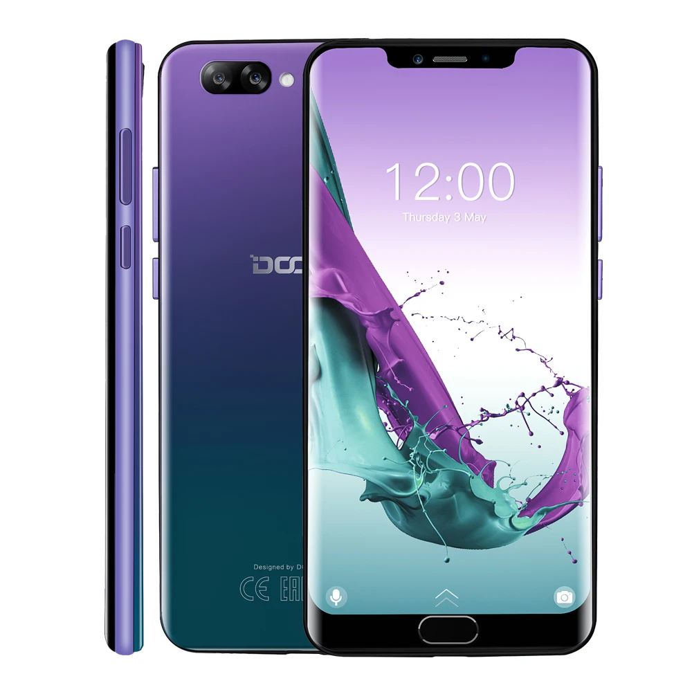 DOOGEE Y7 Plus сотовый телефон 6 18 дюймов ГБ ОЗУ 64 Гб ПЗУ Восьмиядерный процессор MTK6757