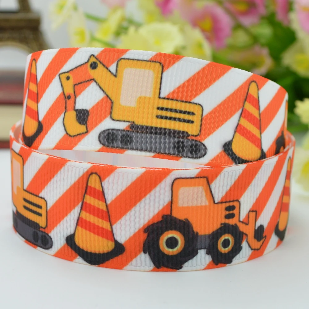 DUWES 7/8 &quot22 мм 2 5 10 20 50 ярдов машина самолет грузовик напечатанный grosgrain ленты волос