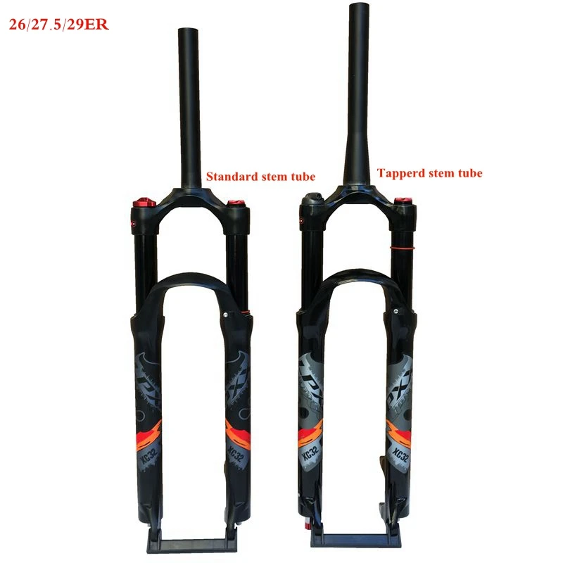 MODENG 26/27.5/29er MTB mountain bicycle air fork  air resilience &oil damping Magnesium Alloy suspension ront fork by HLR & RLR