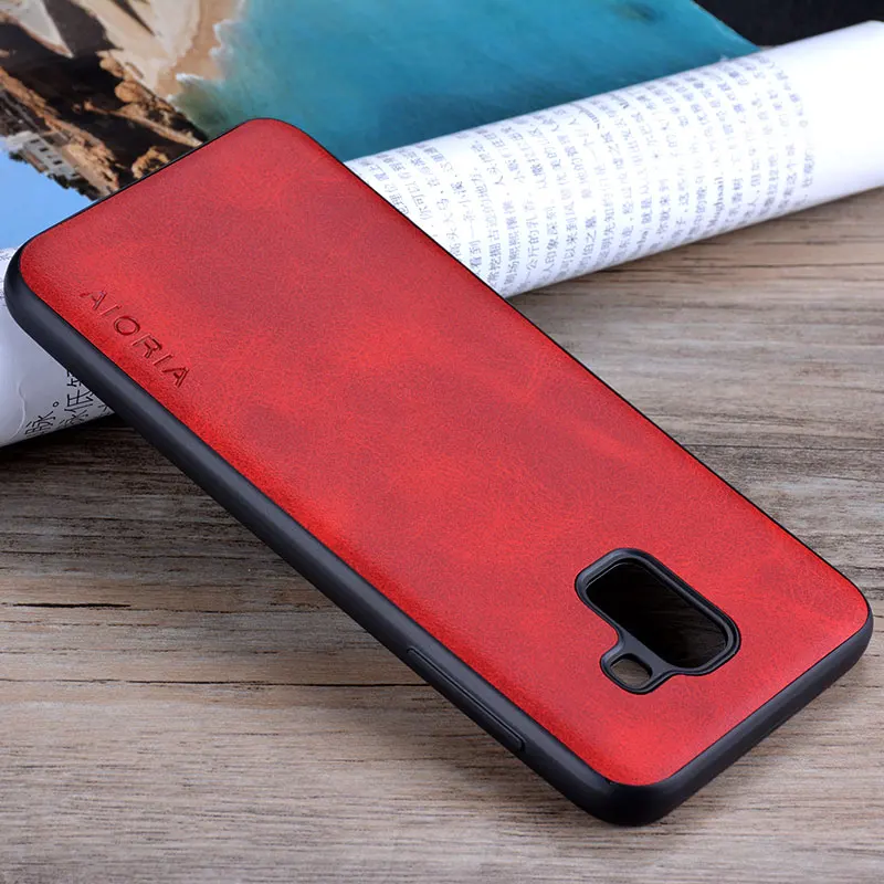 Чехол для samsung j4 j6 j7 prime plus j3 2018 j2 pro j5 2016 coque роскошный винтажный кожаный чехол