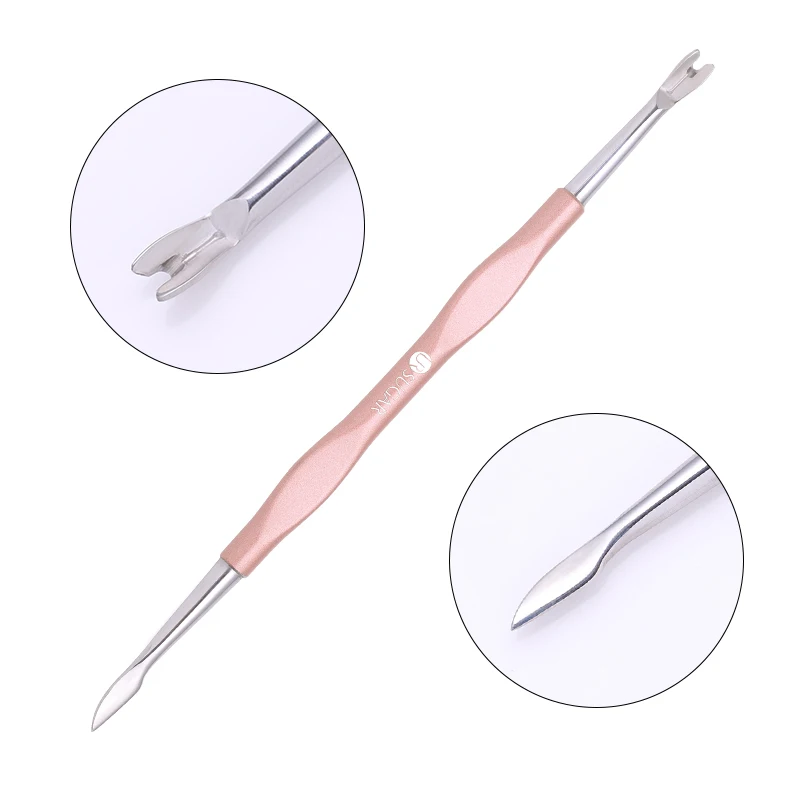 Dead Skin Fork Ur Sugar розовое золото ноготь кутикулы толкатель для удаления кутикулы клипер ножницы кусачки Пинцет Пикер нержавеющая сталь маникюр Дизайн ногтей инструменты комплект - Цвет: Dead Skin Fork
