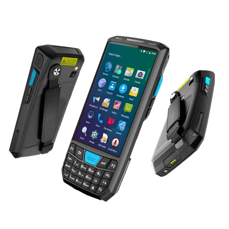 Портативный 4G Android 7 0 PDA 1D/2D Honeywell считыватель штрих кодов 4 5 дюймов HD сенсорный