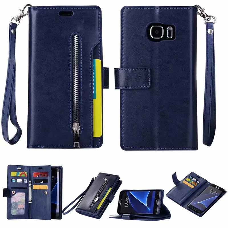 Чехол S6 для Etui samsung S6 Чехол флип-чехол для телефона Hoesje samsung Galaxy S6 Edge Чехол кожаный 9 держатель для карт кошелек Чехол S6