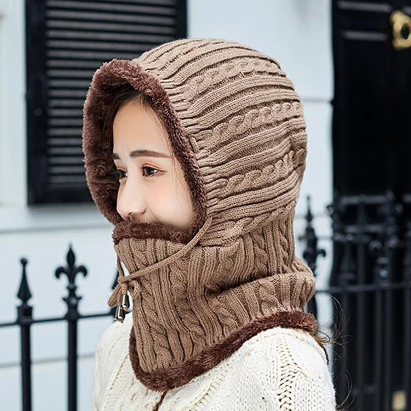 2018 зимняя вязаная шапка Для мужчин шарф круглые шапки без полей зимние для и