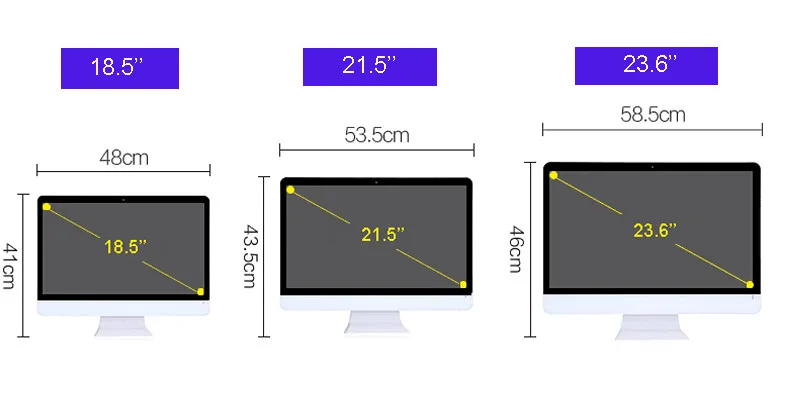 18,5 19 21,5 23,6 23,8 дюймов беспроводной 1080P сенсорный интерактивный lcd светодиодный TFT HD LG монитор Intel i3 i5 i7 cpu все в одном настольном компьютере