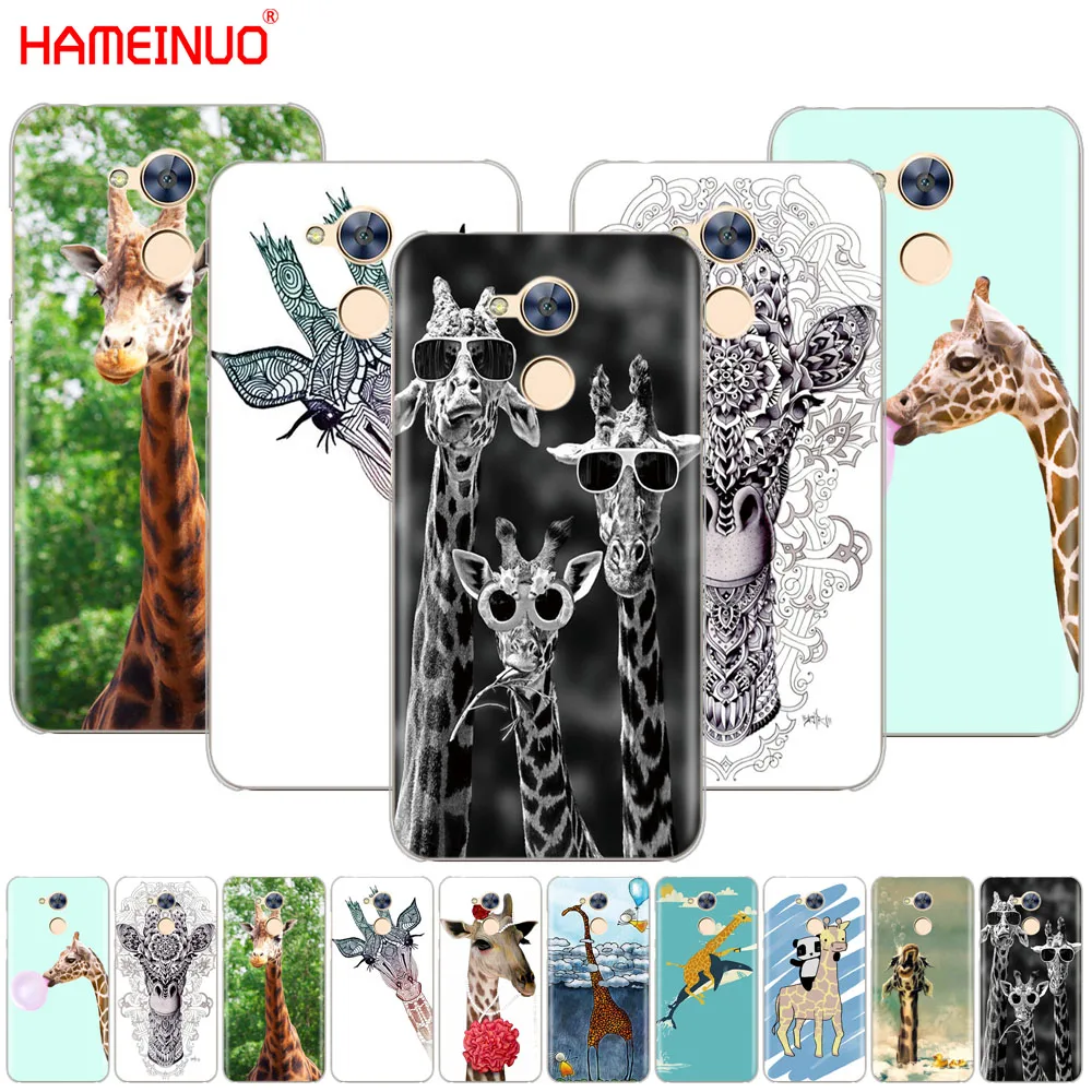 HAMEINUO Жирафы милые животные сотовый телефон чехол для Huawei Honor 4A 5A 6A 6C 6X 8 9 NOVA PLUS LITE|case