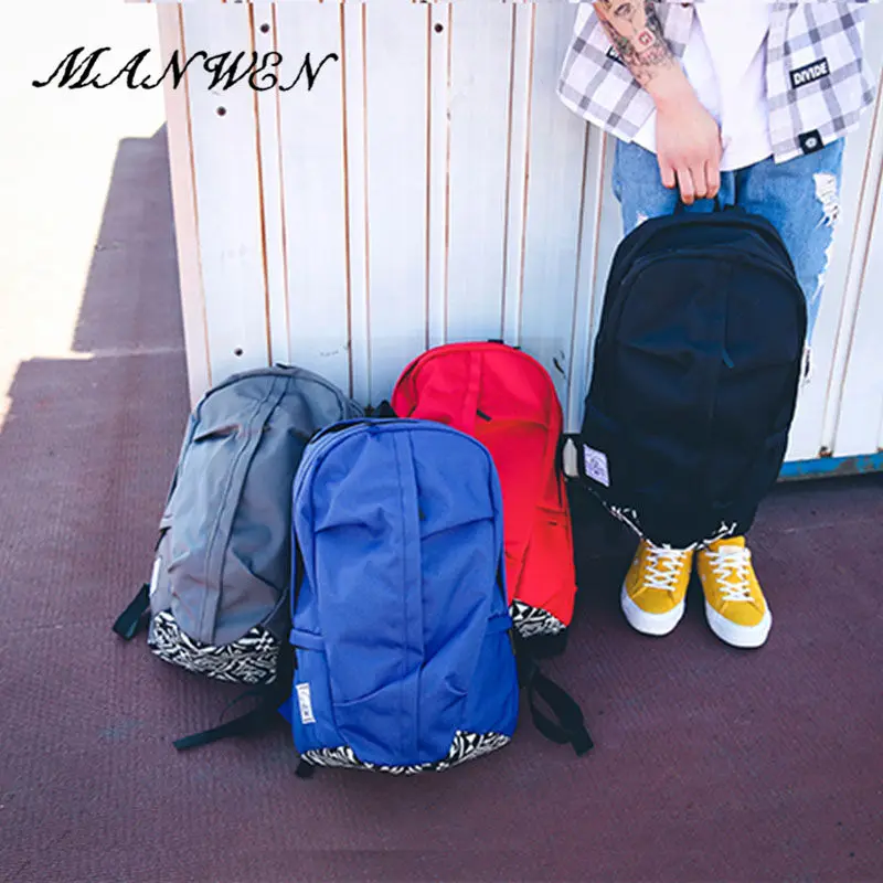 Мужской рюкзак одноцветное большой Ёмкость Школьные ранцы для Обувь девочек