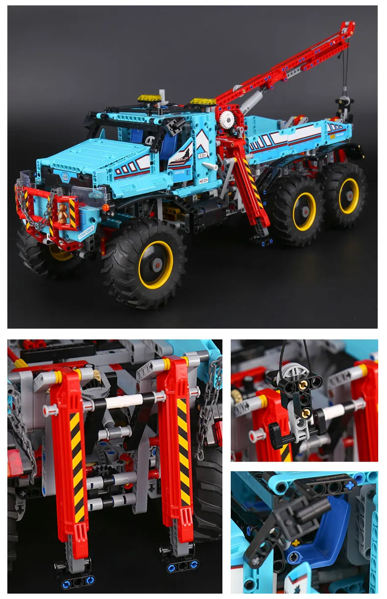 20056 1912 шт. Technic серия The Ultimate All Terrain 6X6 пульт дистанционного управления грузовик набор строительных блоков Кирпичи 42070